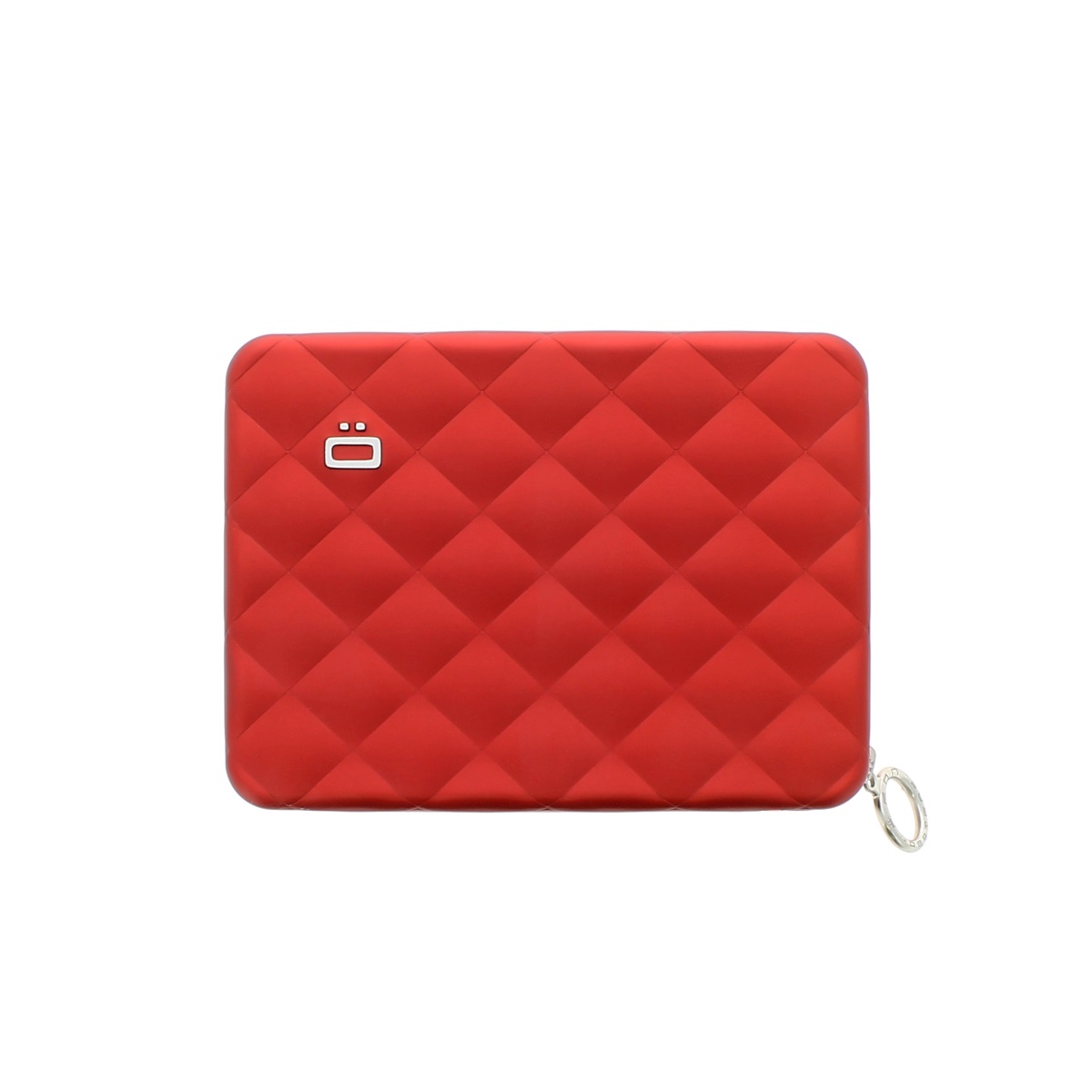 OGON Aluminum Wallet Quilted Passport - Red